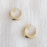 8K Pozlaćene Masivne Hoop Naušnice 2x2 Cm Modne Za Svaki Stil Lagane Za Nošenje Sirhc The Label