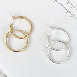 Leni Zlatne Hoop Naušnice Lustre i Sage Kolekcija Sijaju Snažno 18K Premaz na mesingu