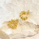 Lucie Naušnice S 18K Zlatnim Premazom Na Mesingu Anti Tarn Sloj I Luksuzna Torbica Od Lažnog Baršuna Za Poklon