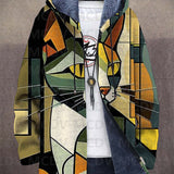 Luksuzni Kardigan Nadahnut Umjetnošću Za Modni Izlazak