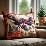 Quilted Cushion Cover - Magical Dragonfly