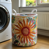 Sunlit Charm | Artisan-Made Laundry Basket