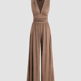 Charity Elegantna Bezrukavna Kombinezon S Širokim Nogavicama Za Sve Prilike I Nošenje Danju I U Večernjim Prilikama