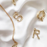 Inicijalna Zlatna Ogrlica Sa Privjeskom Slova P I T Na Lančiću S Dva Podesiva Duga Lančica Za Slojevito Nošenje