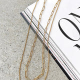 Dani Lančani Set Zlatni Lanac Sa Link Lancom I Tankim Loptastim Lančićem Uz Podešavanje Od 40 cm