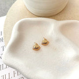 Jaetyn Naušnice Zlato Sa Geometrijskim Nepravilnim Oblikom Sa Klipsom Pad Od 3 cm Širina 2,5 cm