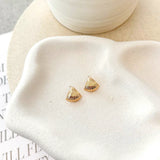 Dalair Pozlaćene Naušnice U Obliku Školjke Dužine 2 Cm Za Elegantan Stil I Svečane Prilike