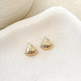 Dalair Pozlaćene Naušnice U Obliku Školjke Dužine 2 Cm Za Elegantan Stil I Svečane Prilike