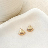 Dalair Pozlaćene Naušnice U Obliku Školjke Dužine 2 Cm Za Elegantan Stil I Svečane Prilike