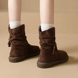 Eleanor Retro Gležnjače Žene Udobne Sa Vintage Britanskim Stilom Od Suedea Za Svakodnevno Nošenje