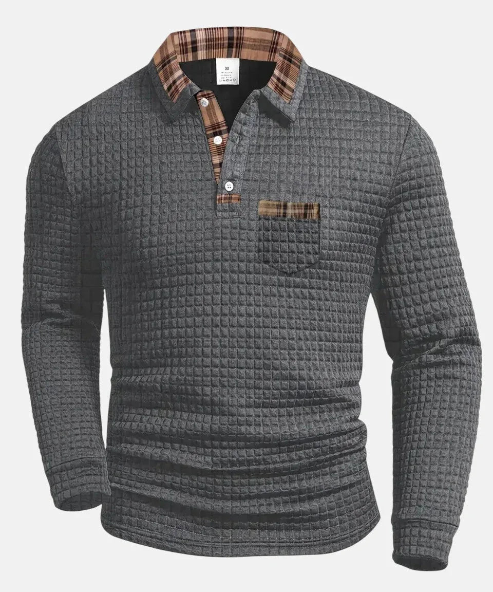 MIGUEL | POLO CON DISEÑO DE CUADROS - Hala Madrid