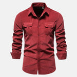 Pedro | Camisa de Corduroy de Manga Larga - Hala Madrid