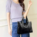 Luxe Luksuzna Ženska Torba Minimalističkog Dizajna Od Prave Kože Elegantan Izgled Za Posao I Slobodno Vrijeme