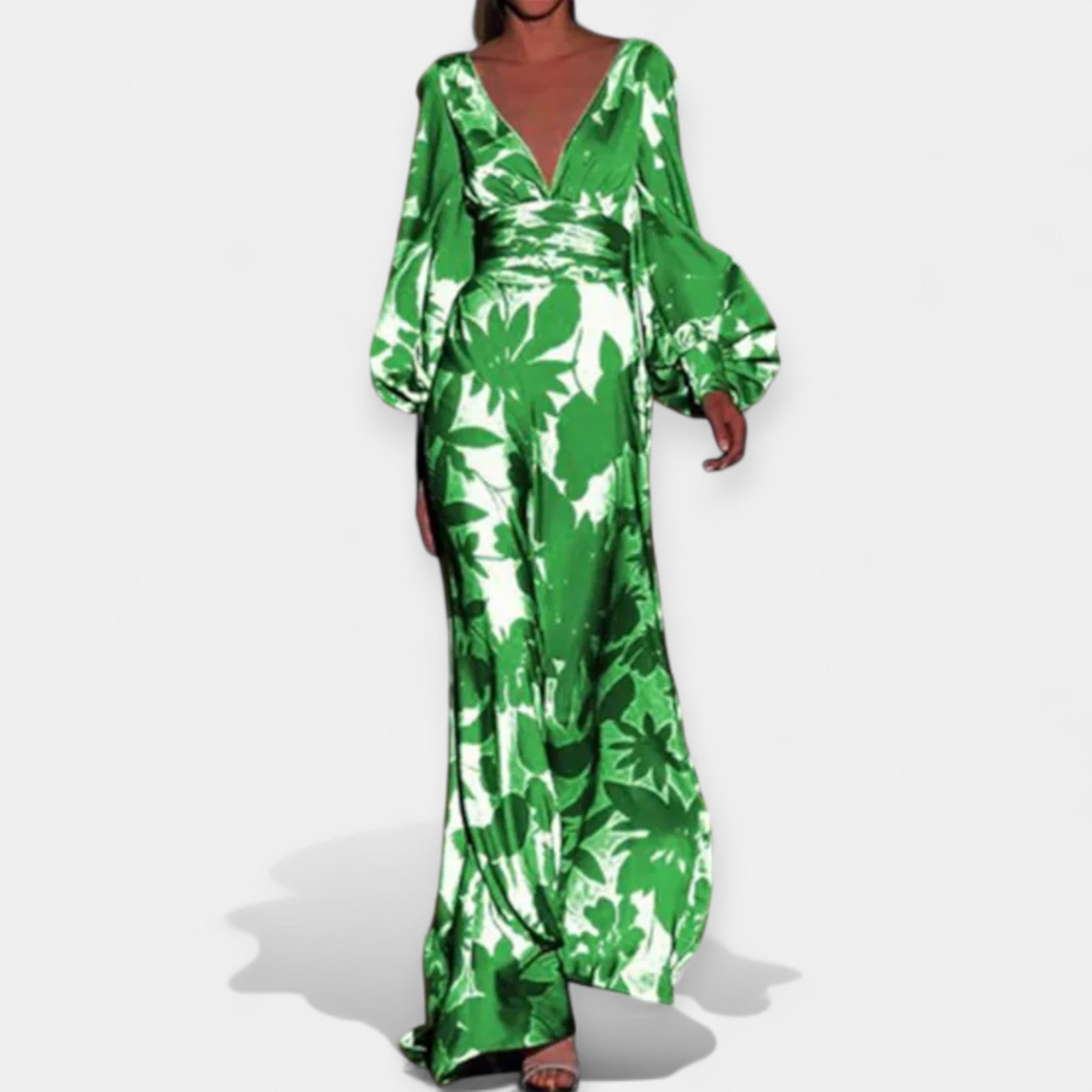 Haljina S Prozračnim Detaljima U Boho Stilu Rukavi Naborasti