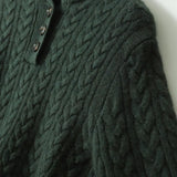 Arden Kašmir Džemper Sa Gumbima I Stojeći Ovratnik Moderan