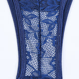 Christina Bodi Prozirni Čipkasti Sa Cvjetnim Uzorkom I Bočnim Čvorom Za Eleganciju I Zavodljivost