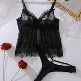 Rosa Set Gornji Dio od Mreže Senzualan Dizajn Slip za Žene Elegantan i Udoban Kompleti Lingerie