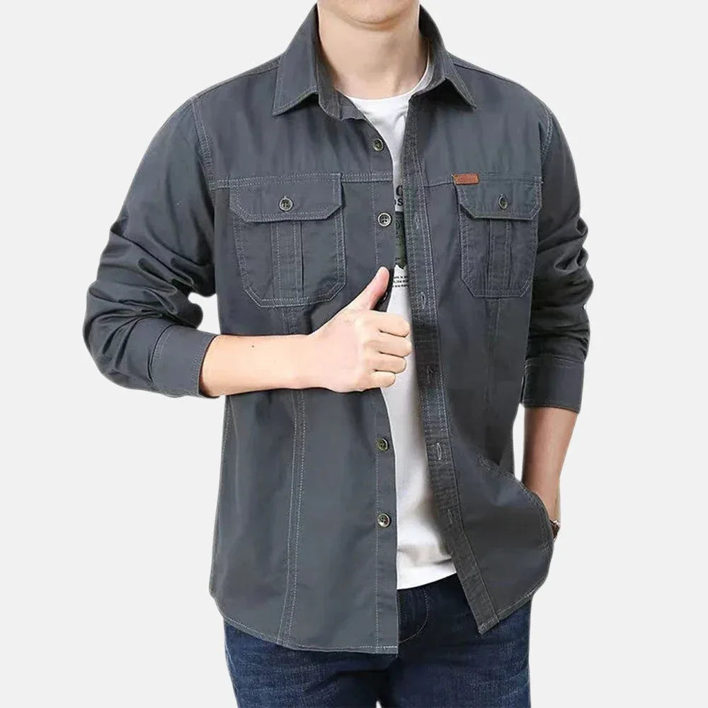 Luis | Camisa de Manga Larga para trabajo - Hala Madrid