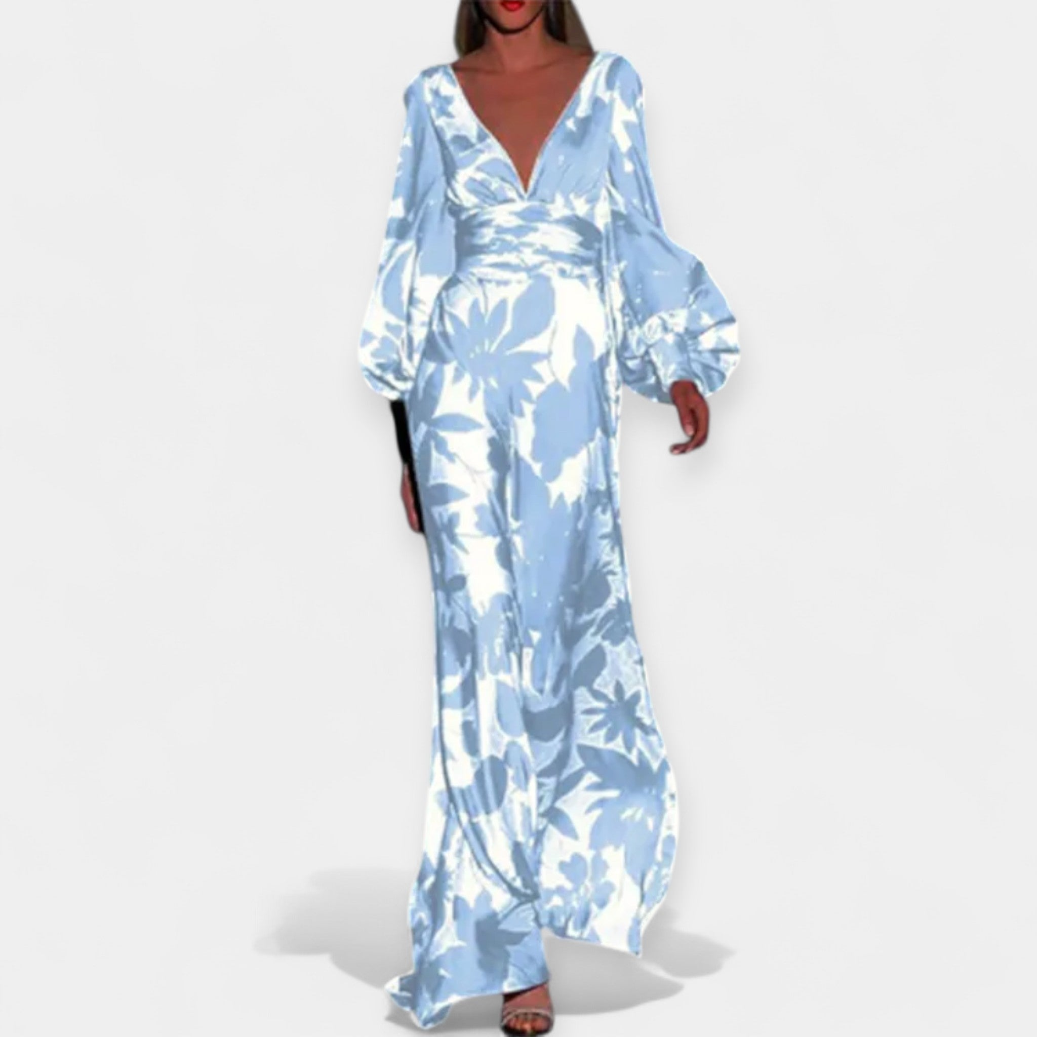 Haljina S Prozračnim Detaljima U Boho Stilu Rukavi Naborasti