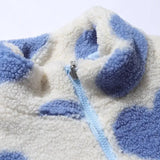 Dianne Reverzibilna Jakna Uzorak Srca Udobna Modna Elegantna