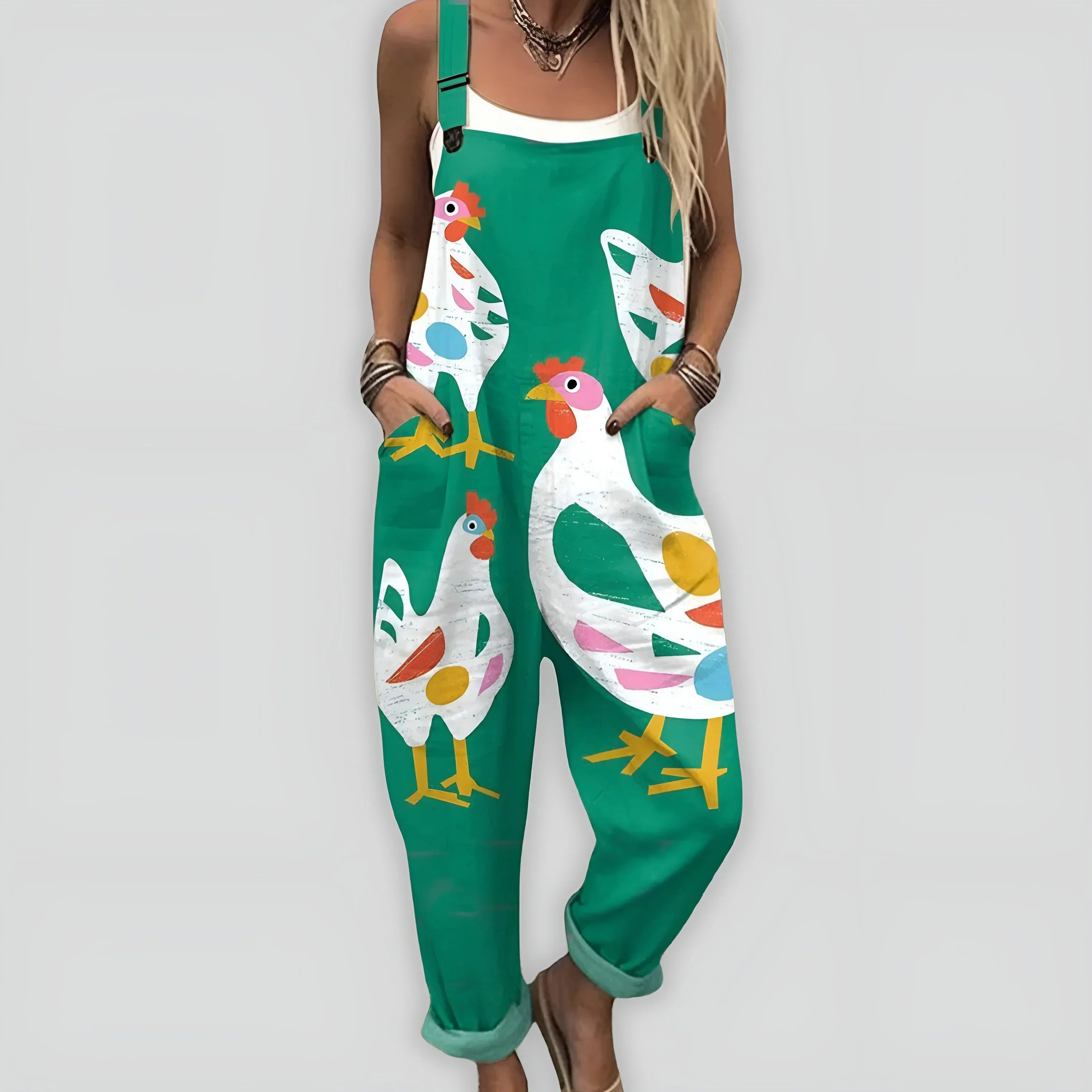 Udoban Elegantni Kombinezon sa Ležernom Siluetom Pilića