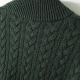 Arden Kašmir Džemper Sa Gumbima I Stojeći Ovratnik Moderan