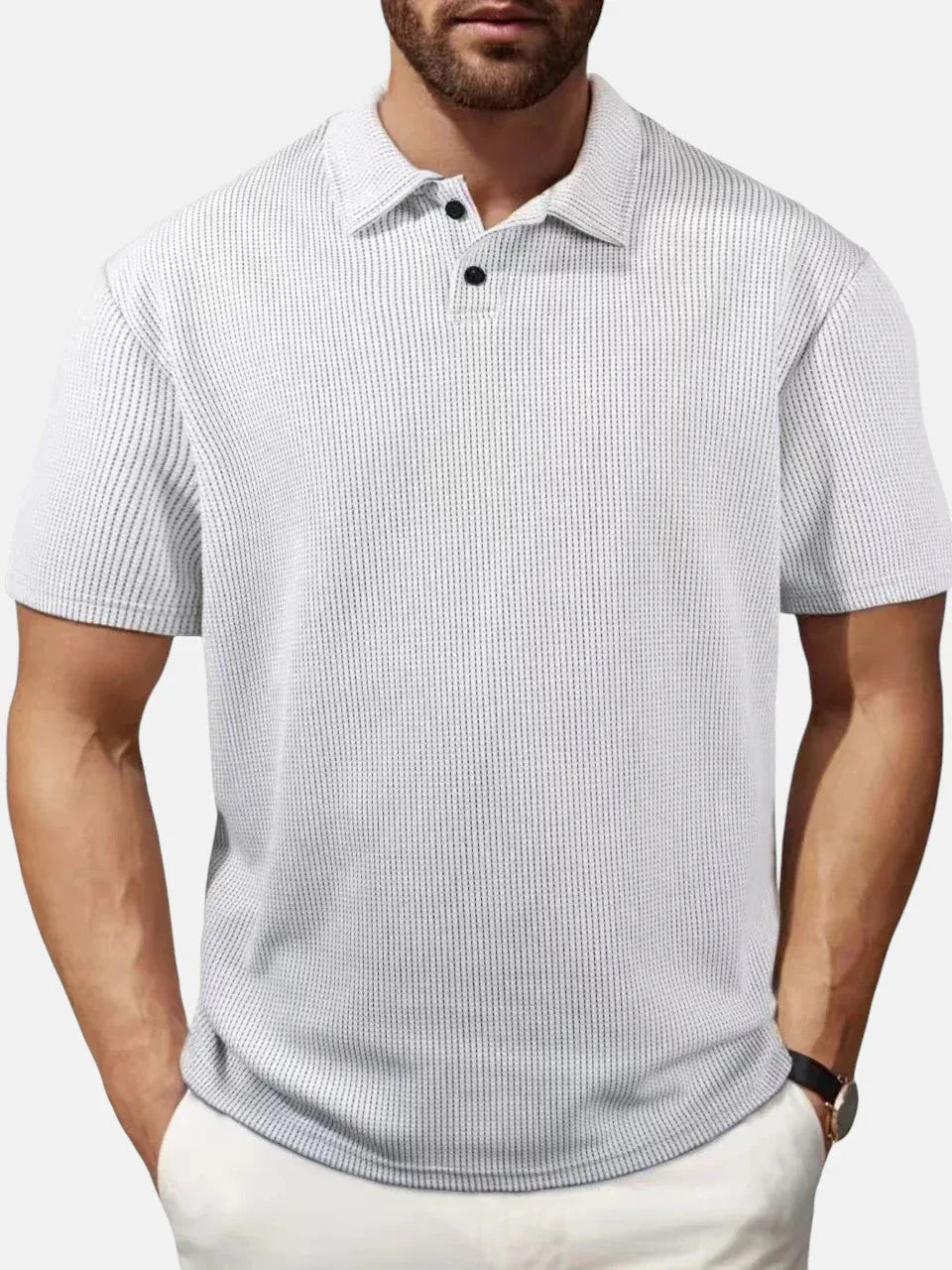 Miguel | Polo de Punto de Manga Corta Transpirable - Hala Madrid