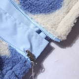 Dianne Reverzibilna Jakna Uzorak Srca Udobna Modna Elegantna