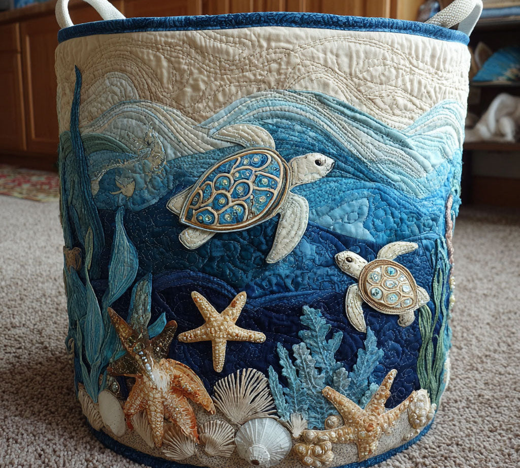 Handcrafted Padded Turtle Basket