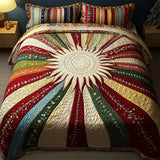 3 Piece Quilted Bedding Set – Solar Radiance