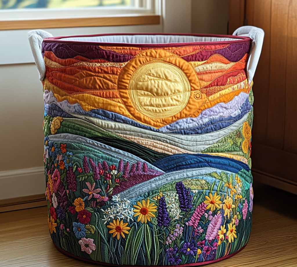 Radiant Meadow | Artisan Crafted Laundry Basket