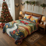 3 Piece Quilted Bedding Set – Vintage Journey