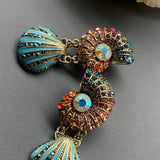 Amalia Naušnice Flicker Shell Sa Sjajnim Školjkama Za Primorski Stil I Univerzalnu Nosivost