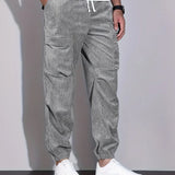 Rossi Roma | PANTALON CARGO EN CORDUROY - Hala Madrid