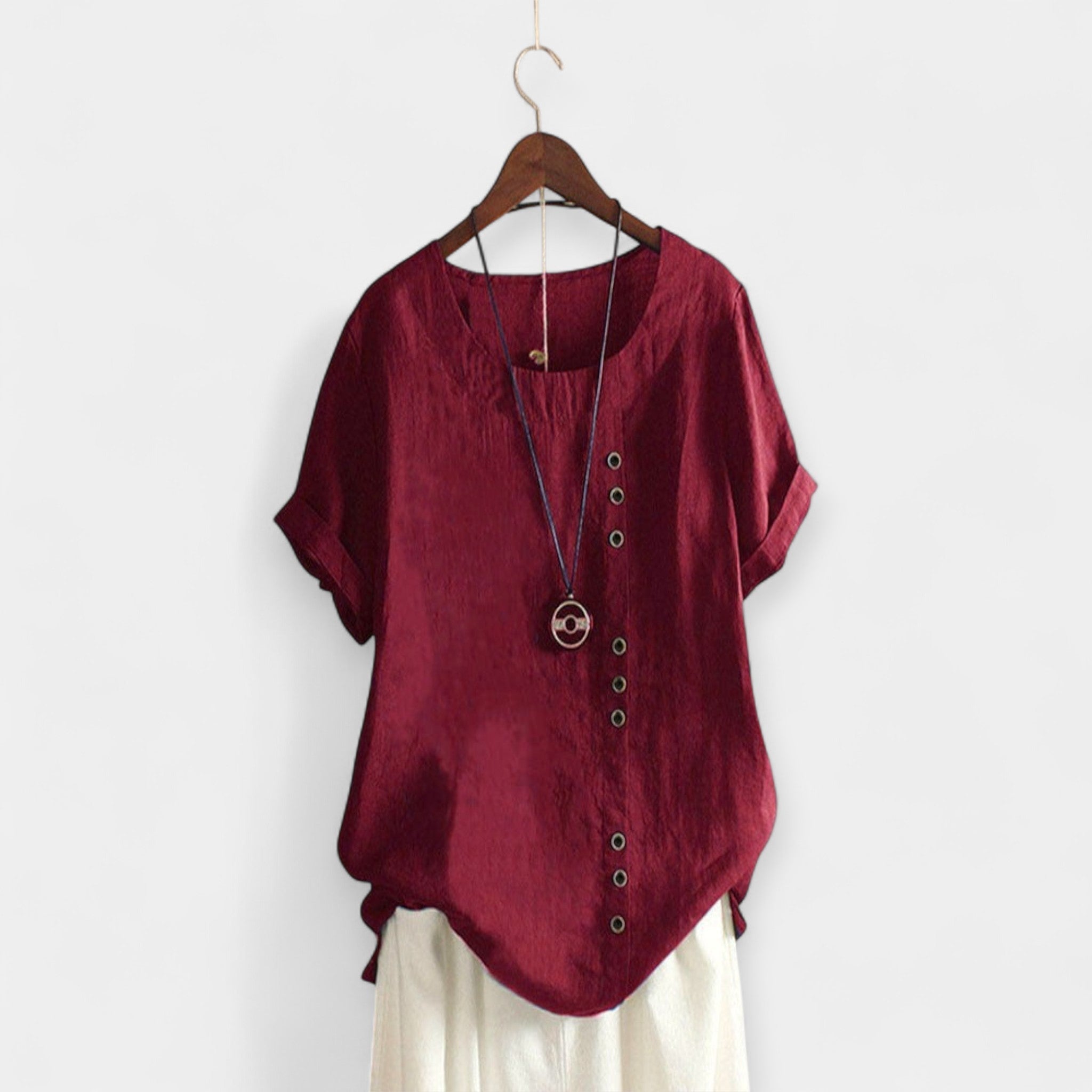 Kratka Bluza sa Gumbima Klasičnog Dizajna za Sve Prigode