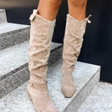 Georgia Chic Kniehoog Čizme Do Koljena Za Žene S Slankim Siluetom I Udobnim Luksuznim Materijalima