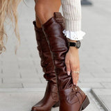 Georgia Chic Kniehoog Čizme Do Koljena Za Žene S Slankim Siluetom I Udobnim Luksuznim Materijalima