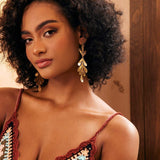 Naušnice Od Mesinga S Lišćem Viseće Za Elegantan Stil I Prirodni Zemljani Dojam Za Svaku Prigodu