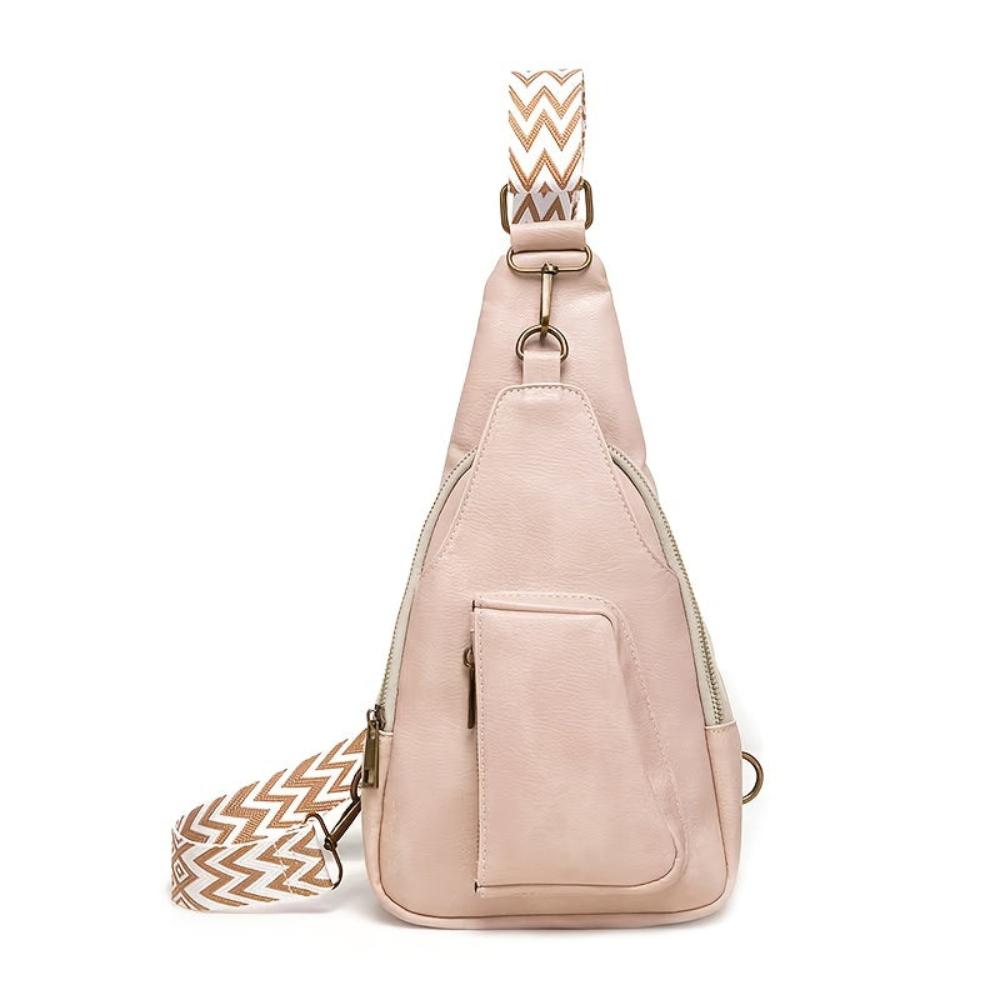 Nina Torbica Na Ramenu Retro Šik Dizajn Sa Geometrijskim Remenom Za Svakodnevnu Upotrebu