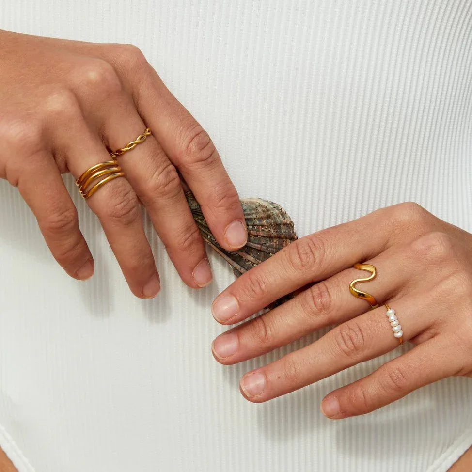 Silva - Anillo de perlas de agua dulce - Hala Madrid