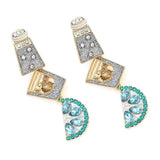 Koktel Dijamantne Kapljične Naušnice Sa Blještavim Diamantima Savršene Za Večernje Prilike I Svečane Događaje