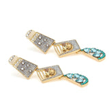 Koktel Dijamantne Kapljične Naušnice Sa Blještavim Diamantima Savršene Za Večernje Prilike I Svečane Događaje