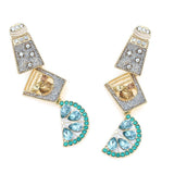 Koktel Dijamantne Kapljične Naušnice Sa Blještavim Diamantima Savršene Za Večernje Prilike I Svečane Događaje