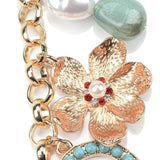 Kristalna Ogrlica S Višestrukim Privjescima Podesiva Duljina Kopčom Šareni Umjetni Kamenčići