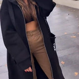 KELLY Ženska Duga Jakna S Kapuljom Za Zimske Dane I Toplinu