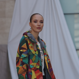 Elandra Luksuzni Kardigan Nadahnut Umjetnošću Modni Komad