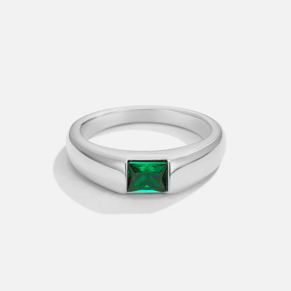 Anillo Ember Plata & Esmeralda - Hala Madrid