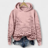 Elegantan Hoodie S Delikatnim Čipkastim Detaljima Dizajna