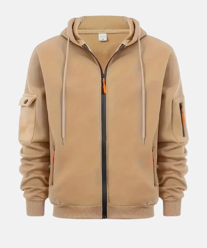 Santana | Sudadera con cremallera para hombre - Hala Madrid