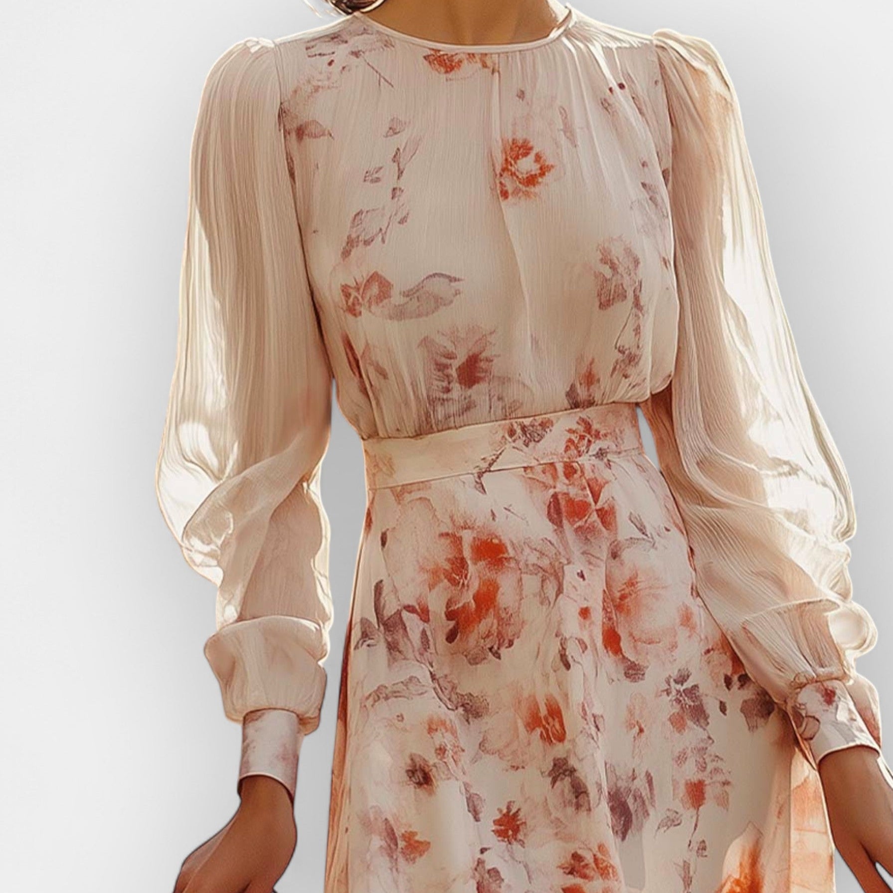 Romantična Haljina S Plisom I Cvjetnim Motivom Za Ljeto